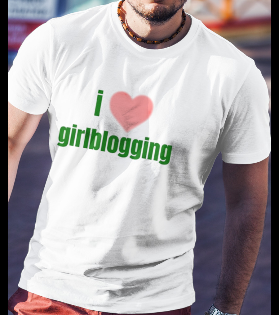 Vibe2k Store I Heart Girlblogging Enthusiast Love T-Shirt