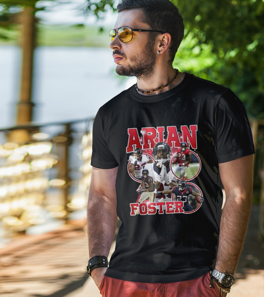 Vintagehouston Arian Foster Football Highlights Sports Star T-Shirt