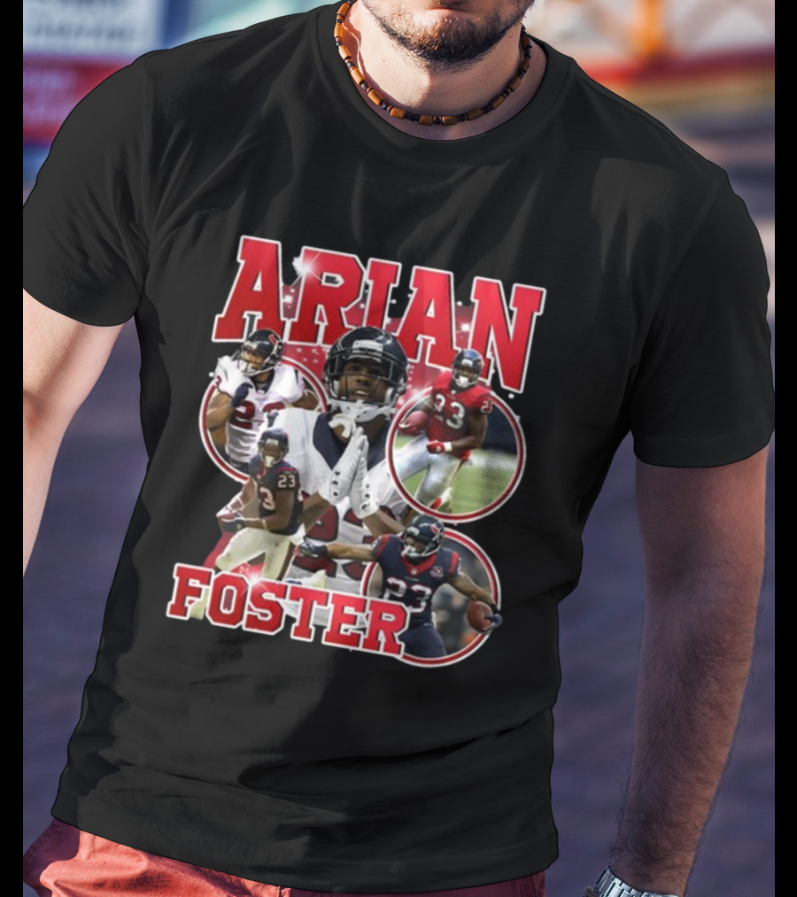Vintagehouston Arian Foster Football Highlights Sports Star T-Shirt
