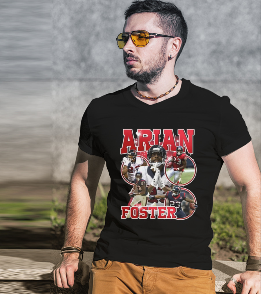 Vintagehouston Arian Foster Football Highlights Sports Star T-Shirt