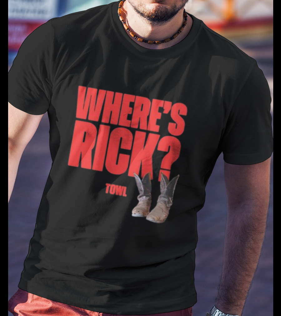 The Walking Dead Where's Rick Boots Towl T-Shirt