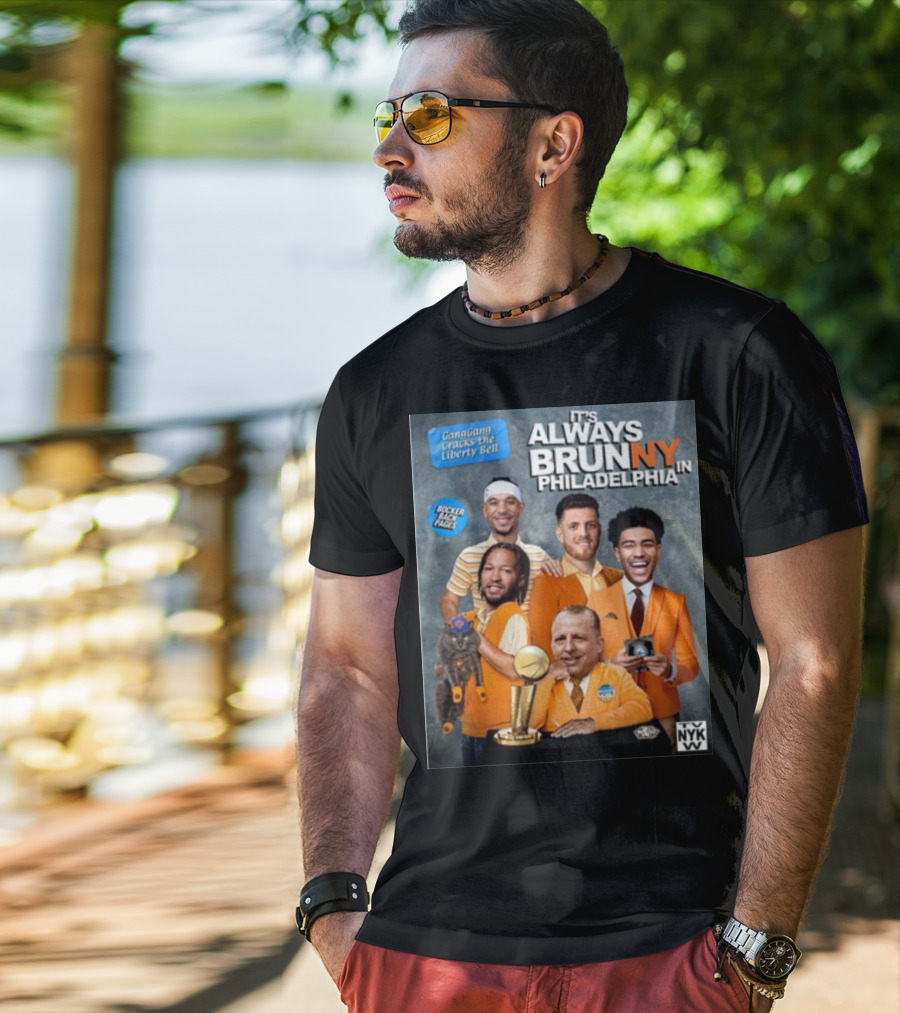 GangGang Cracks The Liberty Bell It's Always Brunny In Philadelphia NYK VB Bocker Back Pages T-Shirt