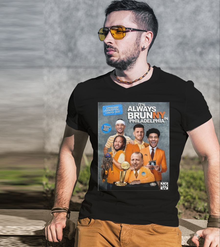 GangGang Cracks The Liberty Bell It's Always Brunny In Philadelphia NYK VB Bocker Back Pages T-Shirt