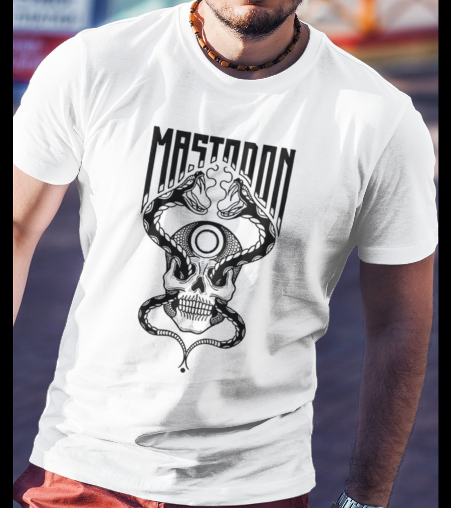 Mastodon Twin Snakes Skull T-Shirt