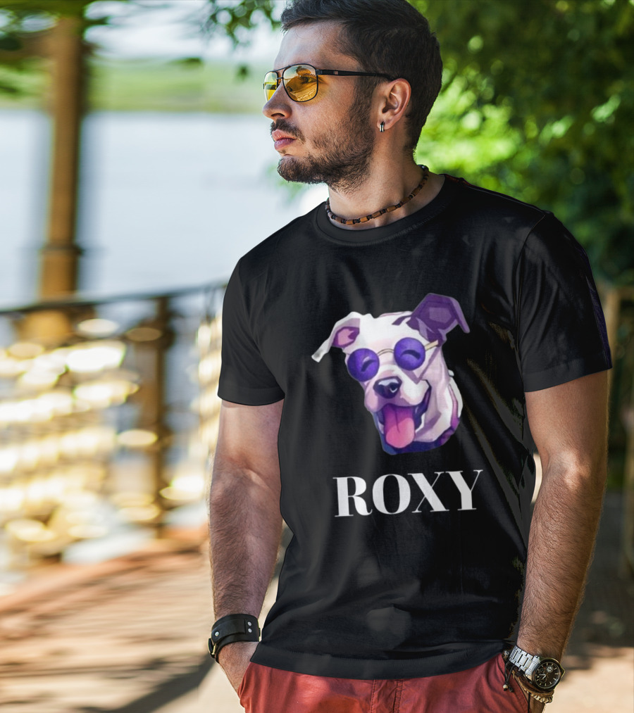 Too Cool Roxy Jbtv Purple Sunglasses Dog T-Shirt