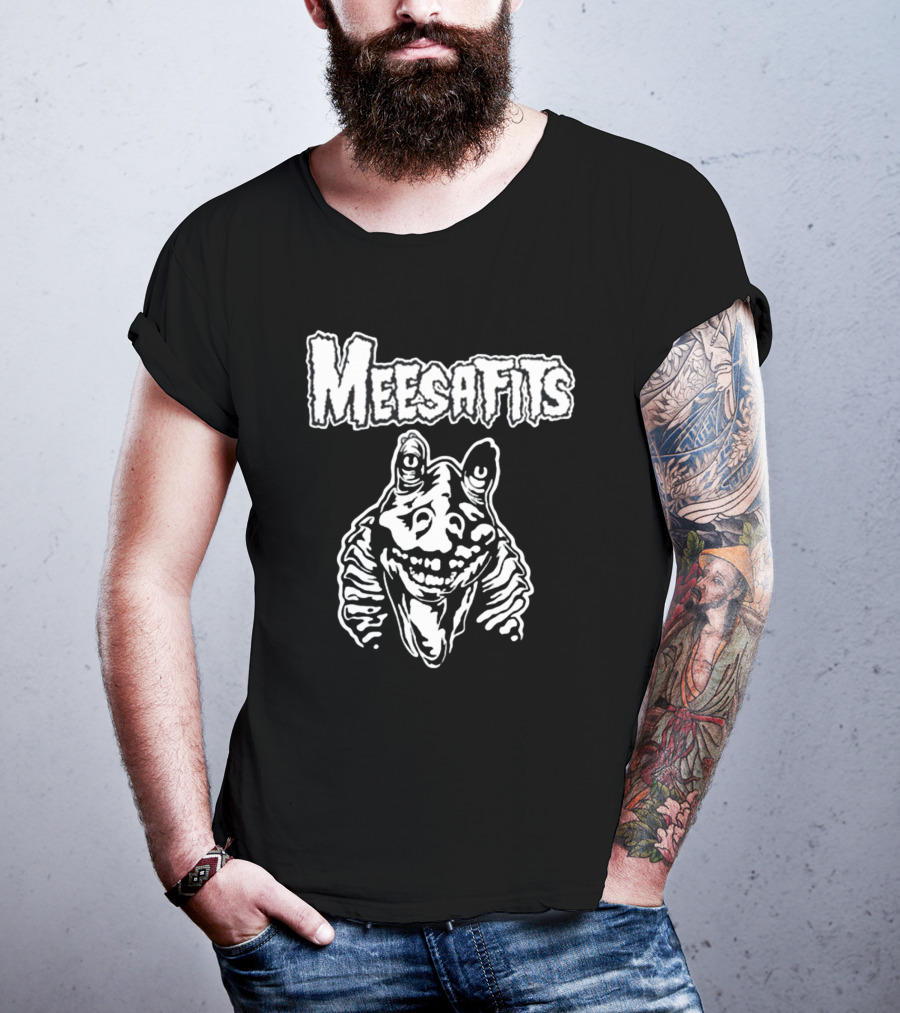 Punkwithacamera Meesafits Misfits Parody Jar Jar Binks T-Shirt
