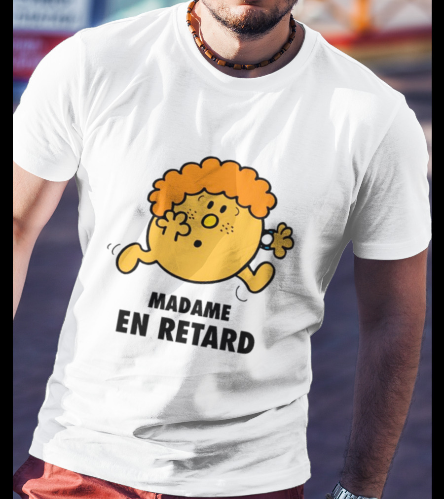 Madame En Retard Character With Orange Hair And Running Pose T-Shirt