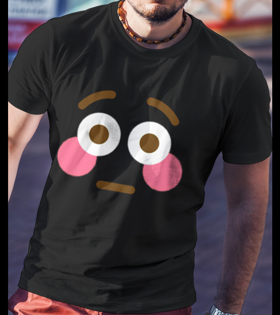 Flushed Face Blushing Emoticon Expression T-Shirt