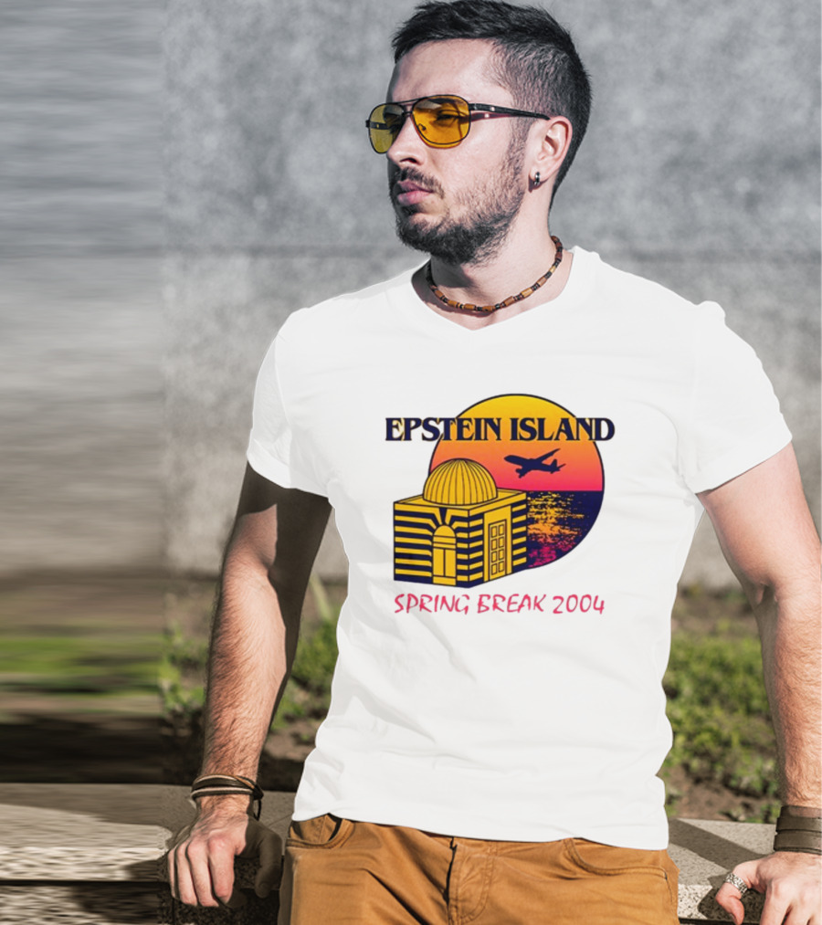 Shitheadsteve Epstein Island Airplane Dome Sunset Spring Break 2004 T-Shirt
