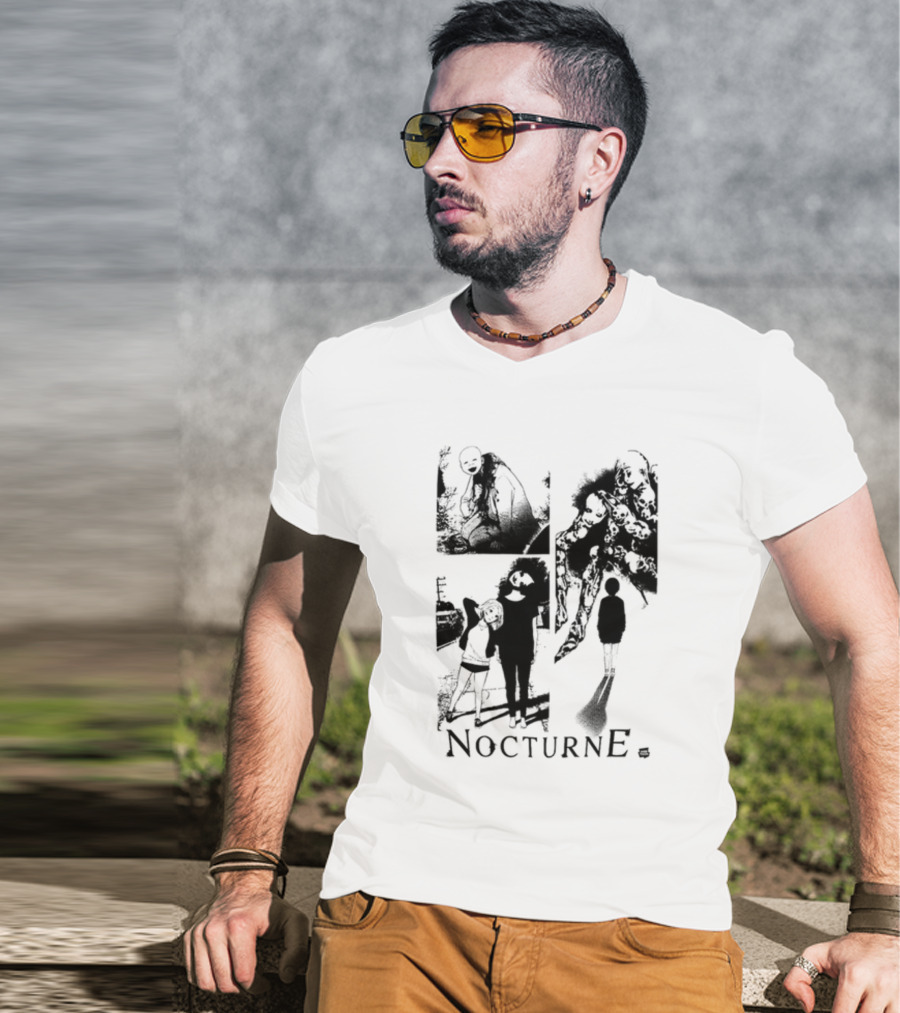 Nocturne Fyyaa123 Mysterious Panels Horror Figures T-Shirt