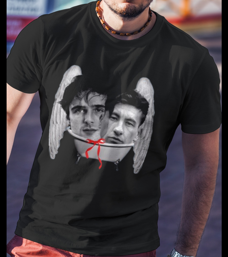Bff Bath Time Angel Wings Faces Bathtub T-Shirt