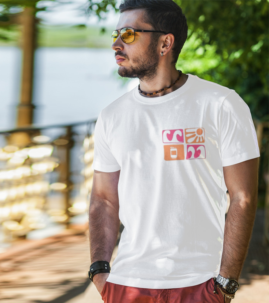 Waves And Rays Sun Surf Club Fat Boy T-Shirt