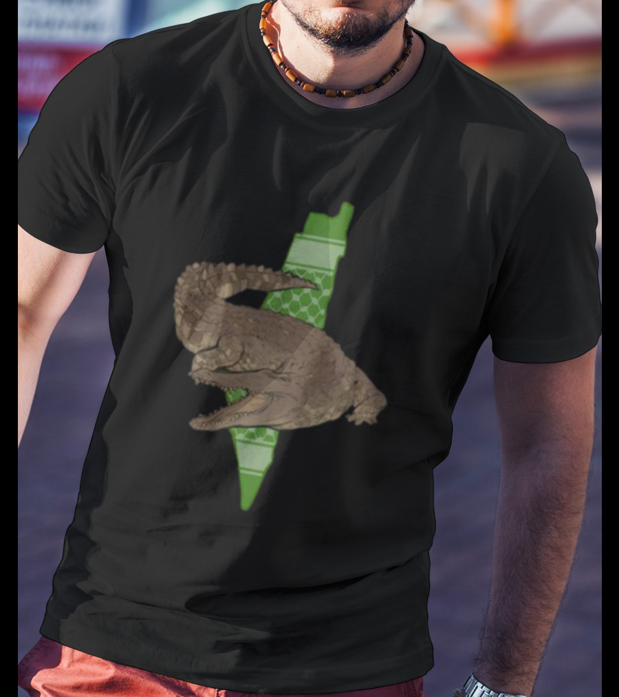 Gators Daily Palestinian Crocodile Map T-Shirt