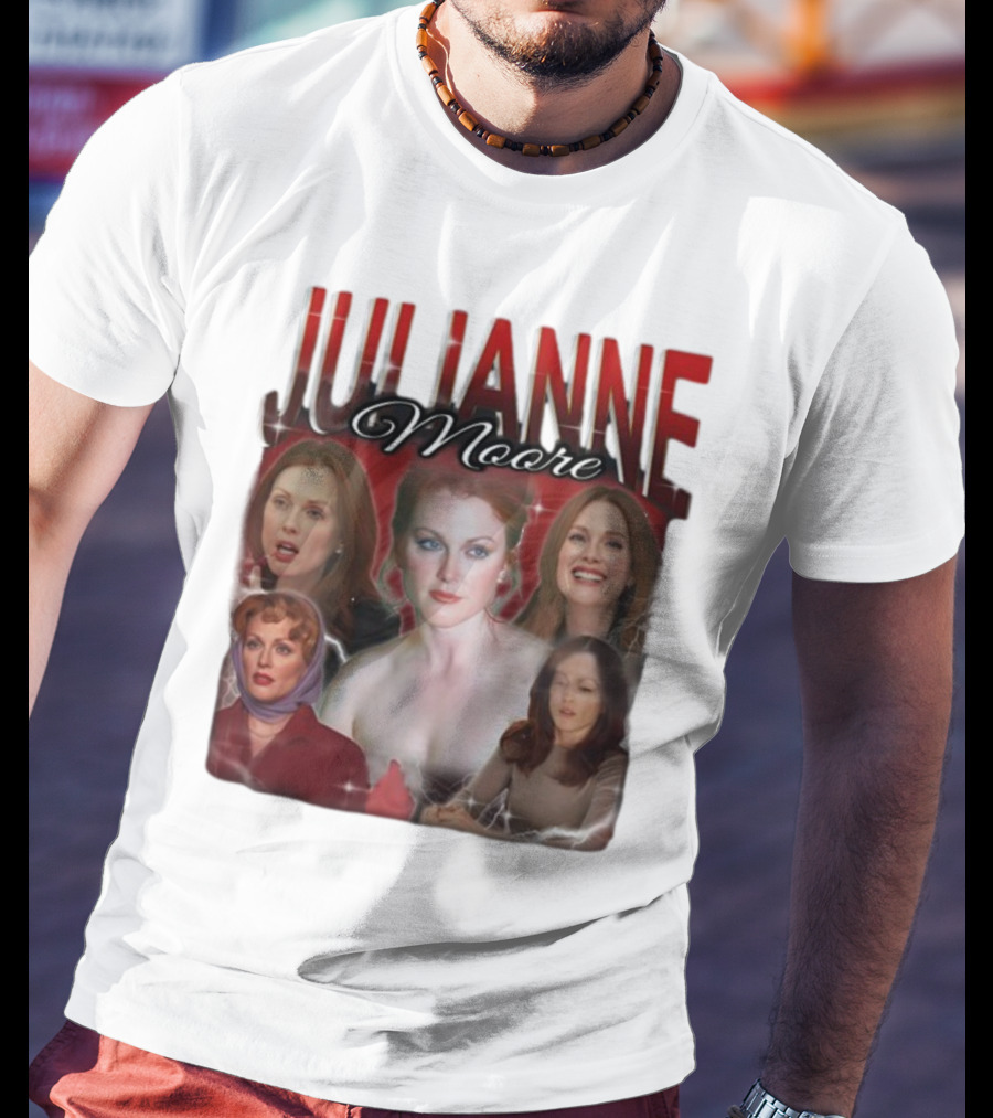 Cravemedia Julianne Moore Multi-Image Collage T-Shirt
