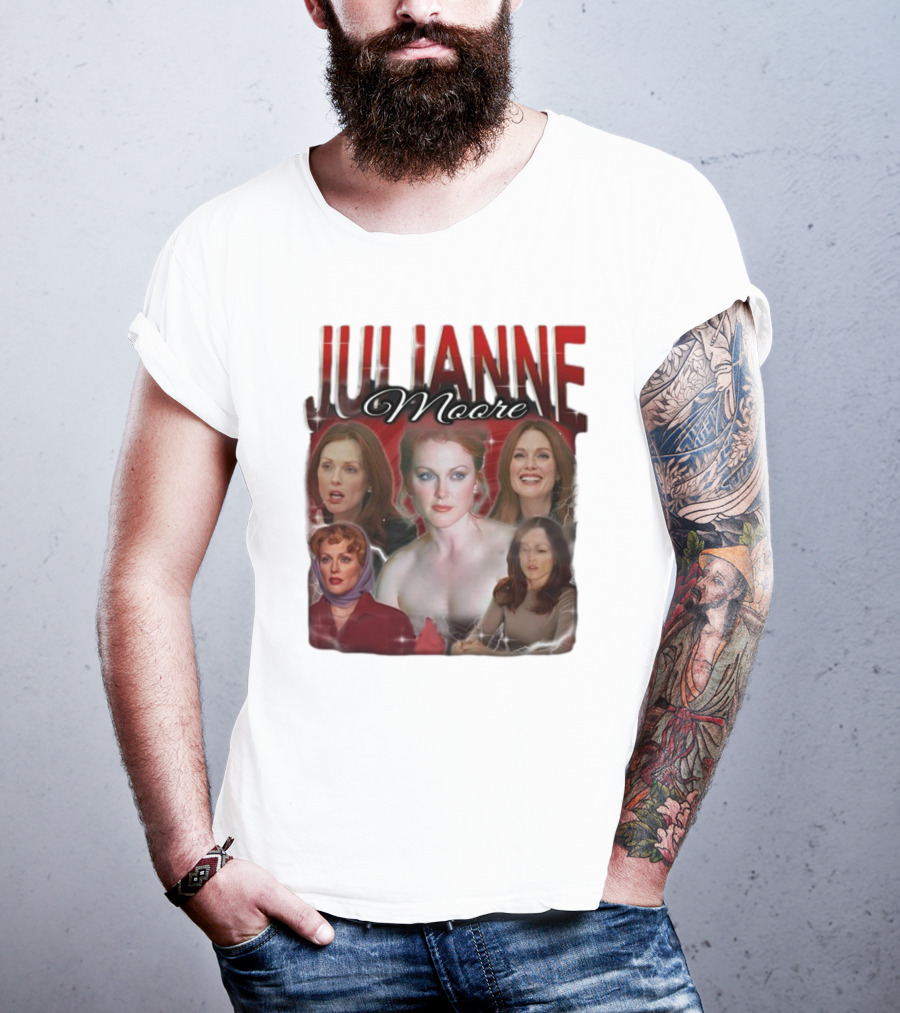 Cravemedia Julianne Moore Multi-Image Collage T-Shirt