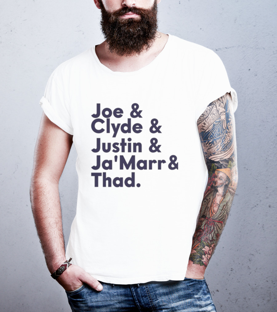 Joe Clyde Justin Ja'Marr Thad Football Legends Bengals NFL T-Shirt