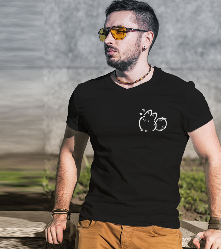Anxiety Fox Go Away I'm Anxious Playful Cartoon Fox T-Shirt