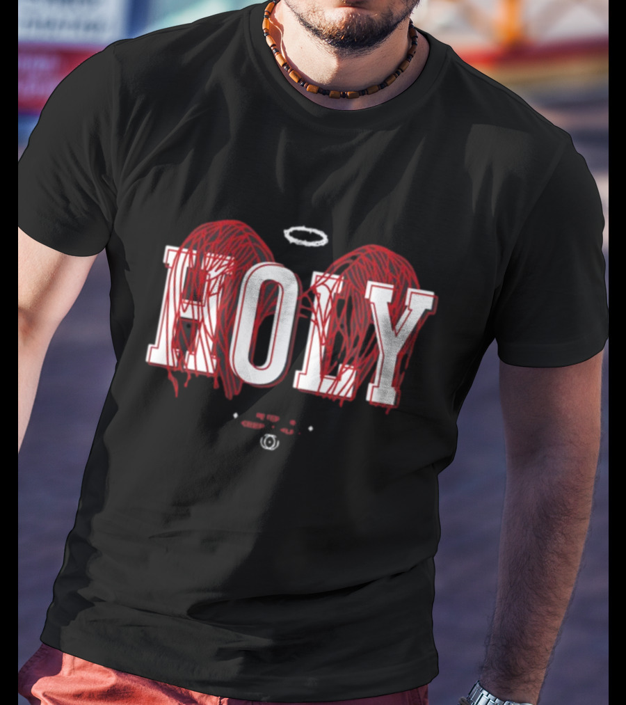 Holy 1 Peter 1 16 Keep It Holy Wings Halo T-Shirt