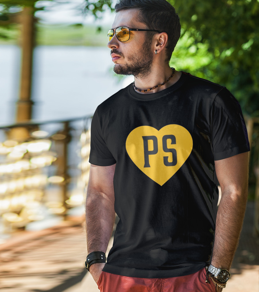 Peter Seidler PS Yellow Heart T-Shirt