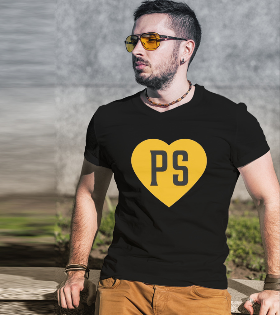 Peter Seidler PS Yellow Heart T-Shirt