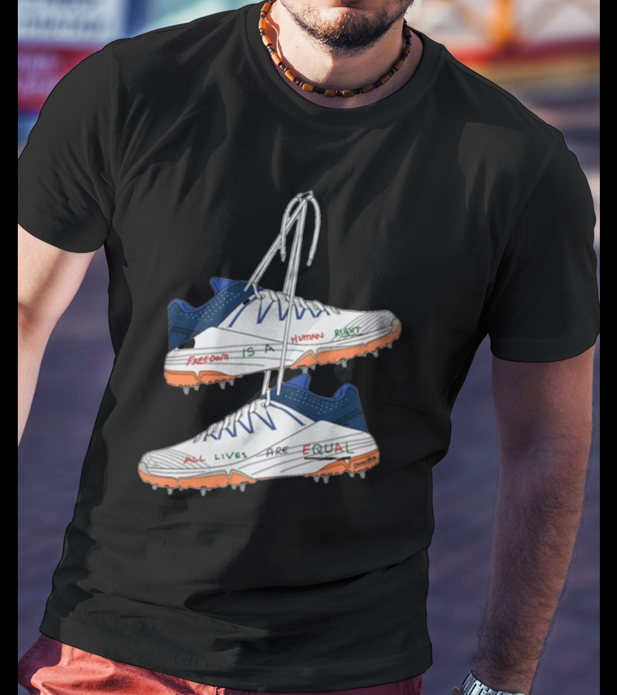 Freedom Is A Human Right All Lives Are Equal Cleats T-Shirt