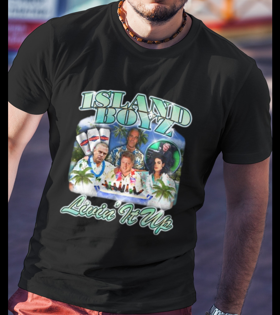 Island Boyz Livin It Up With Tropical Vibes And Friends T-Shirt