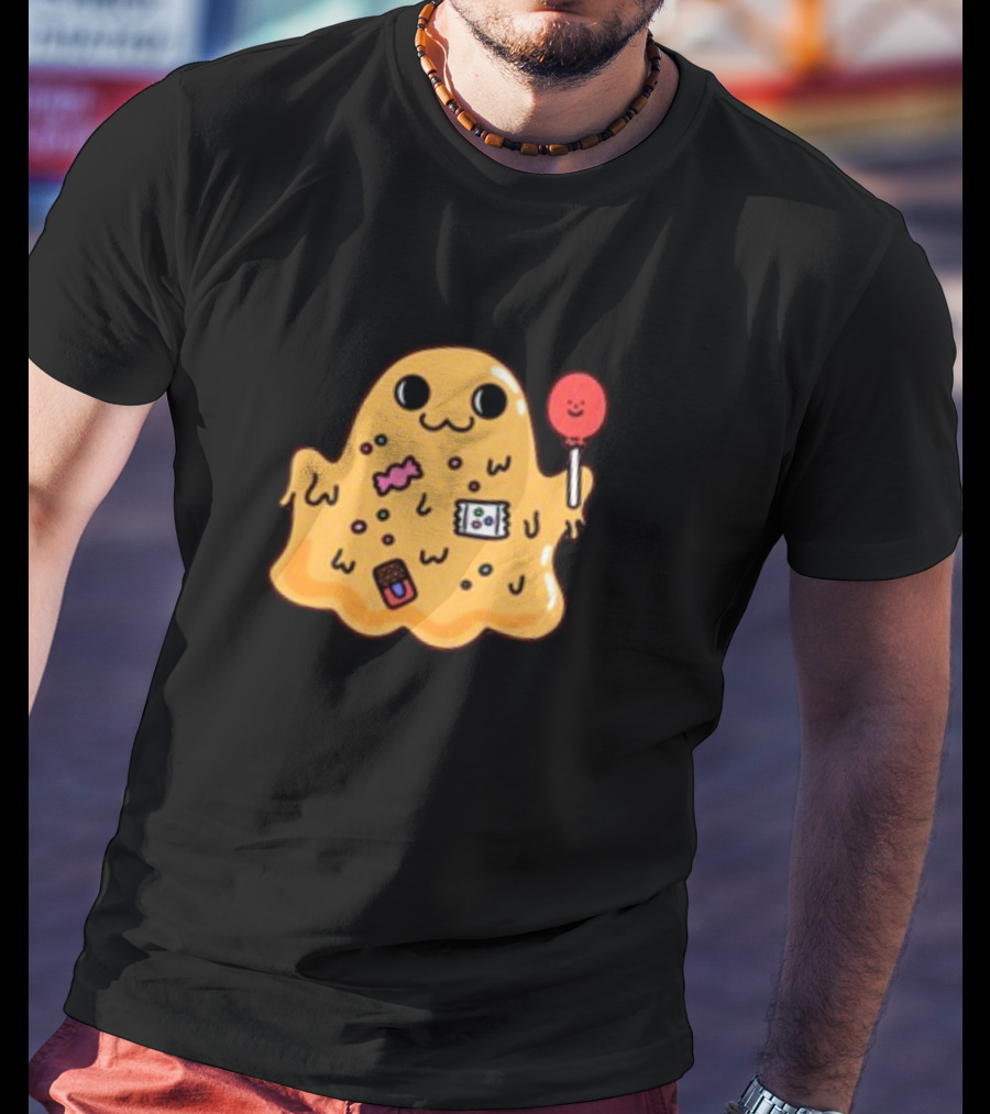 SCP 999 Tickle Monster Holding A Smiling Lollipop With Candy Elements T-Shirt