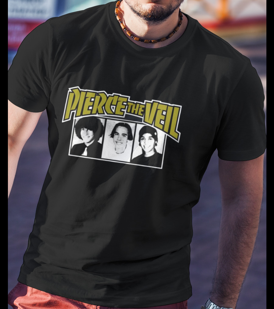 Pierce The Veil Band Members Black And White Photos T-Shirt