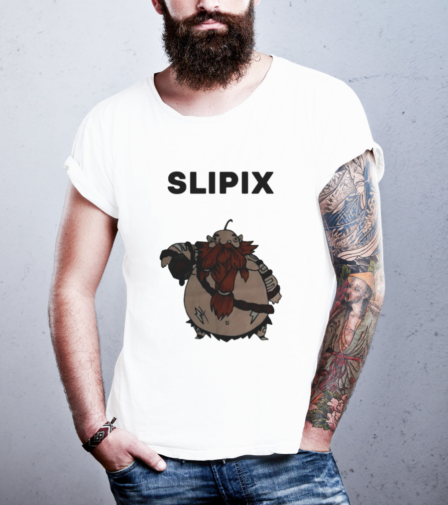 Slipix Tds Character Bold Bearded Figure T-Shirt