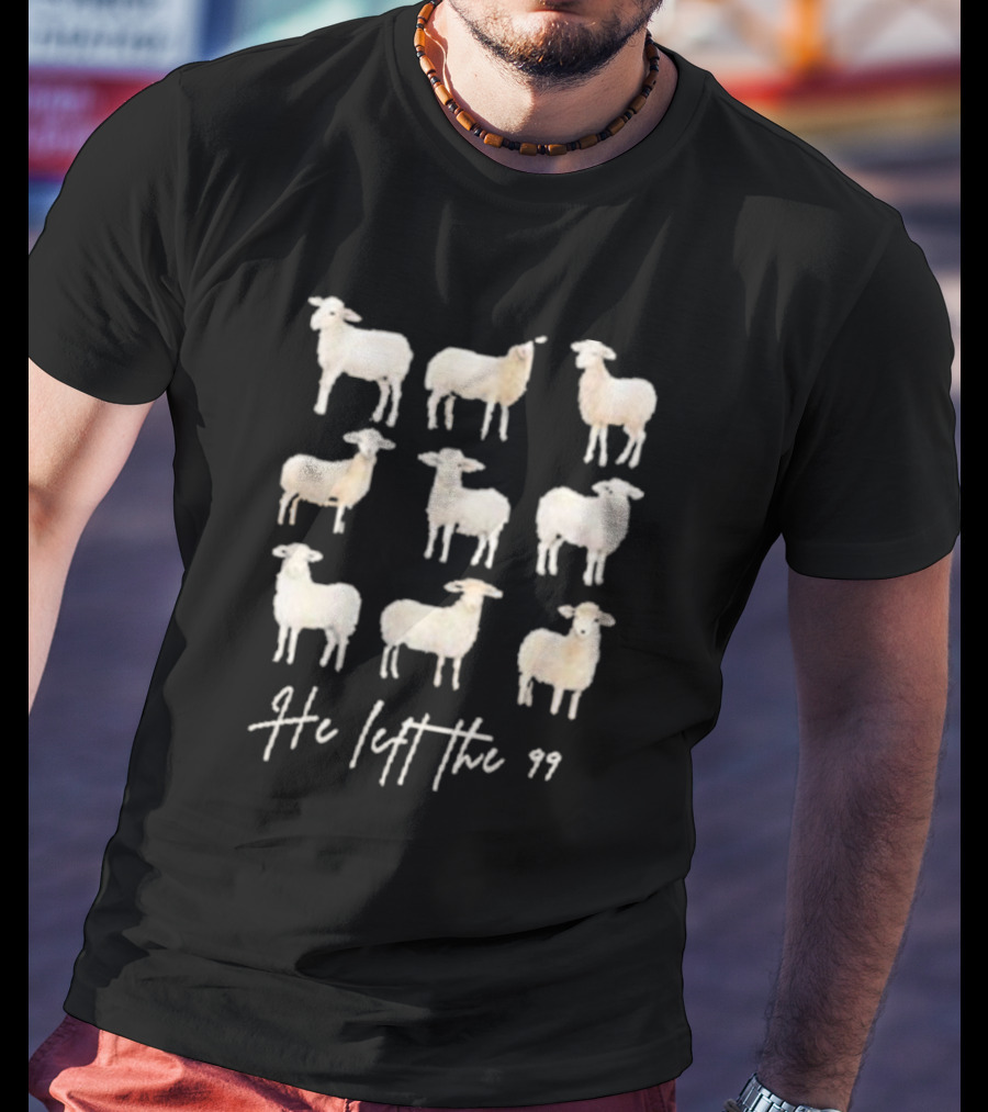 He Left The 99 Women’s Lost Sheep Printed T-Shirt