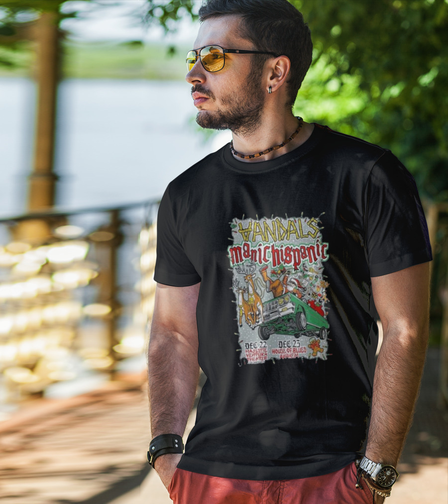Vandals Manic Hispanic December 22 Majestic Ventura Theater December 23 House Of Blues Anaheim T-Shirt