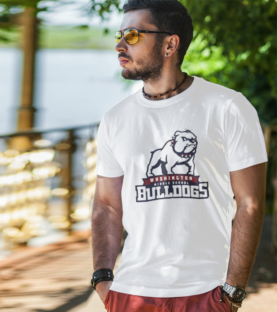 Washington Middle School Bulldogs Mascot T-Shirt