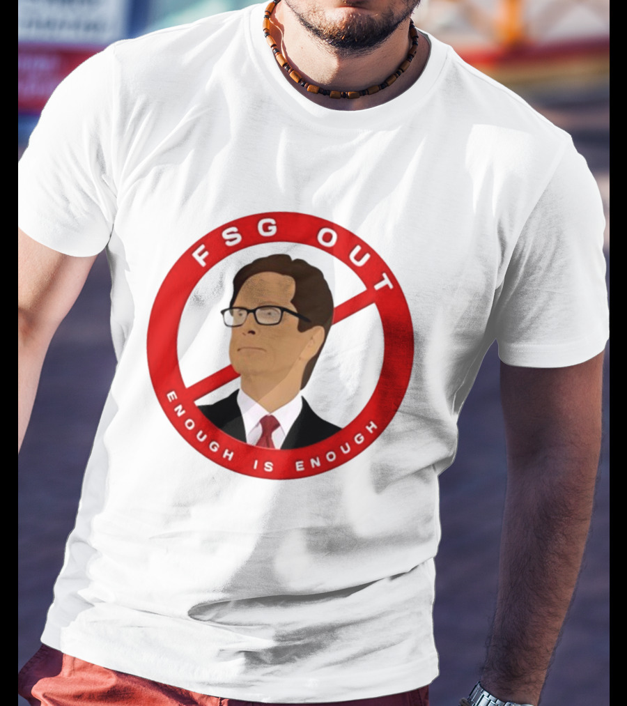 FSG Out Enough Is Enough Red Circle Protest T-Shirt