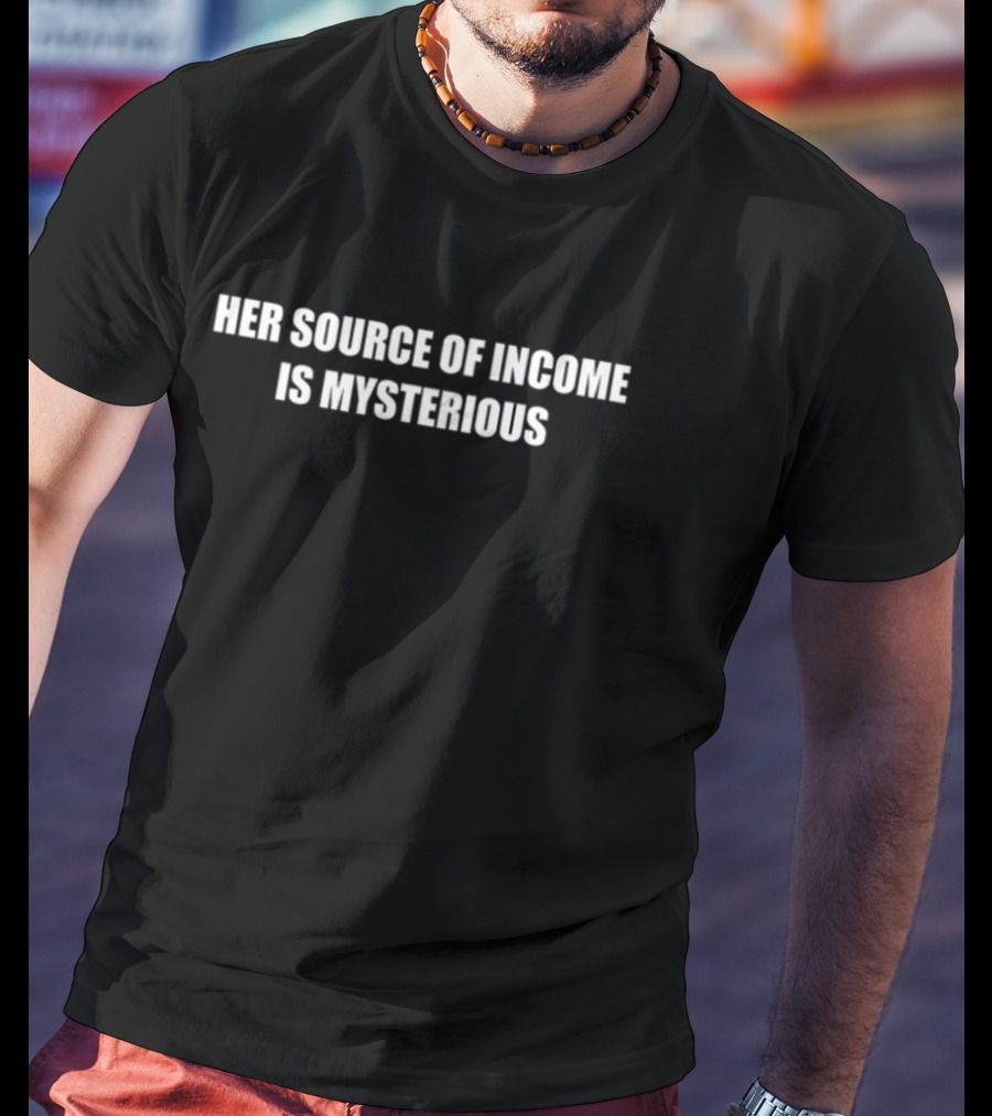 Her Source Of Income Is Mysterious T-Shirt