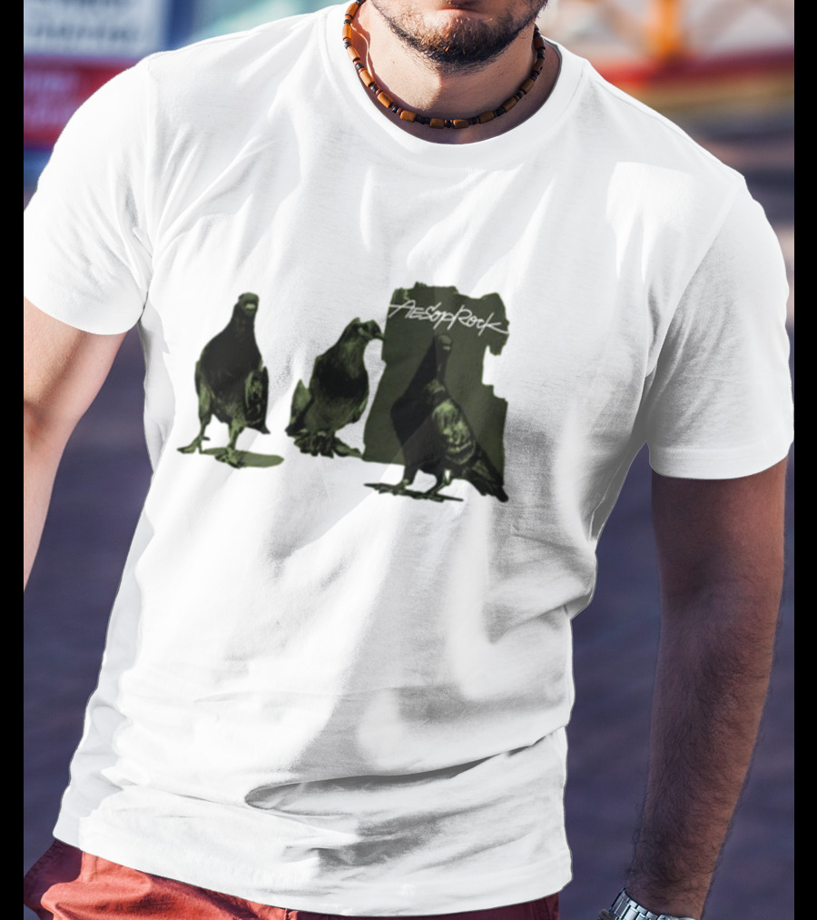 Aesop Rock Pigeonometry Three Pigeons T-Shirt