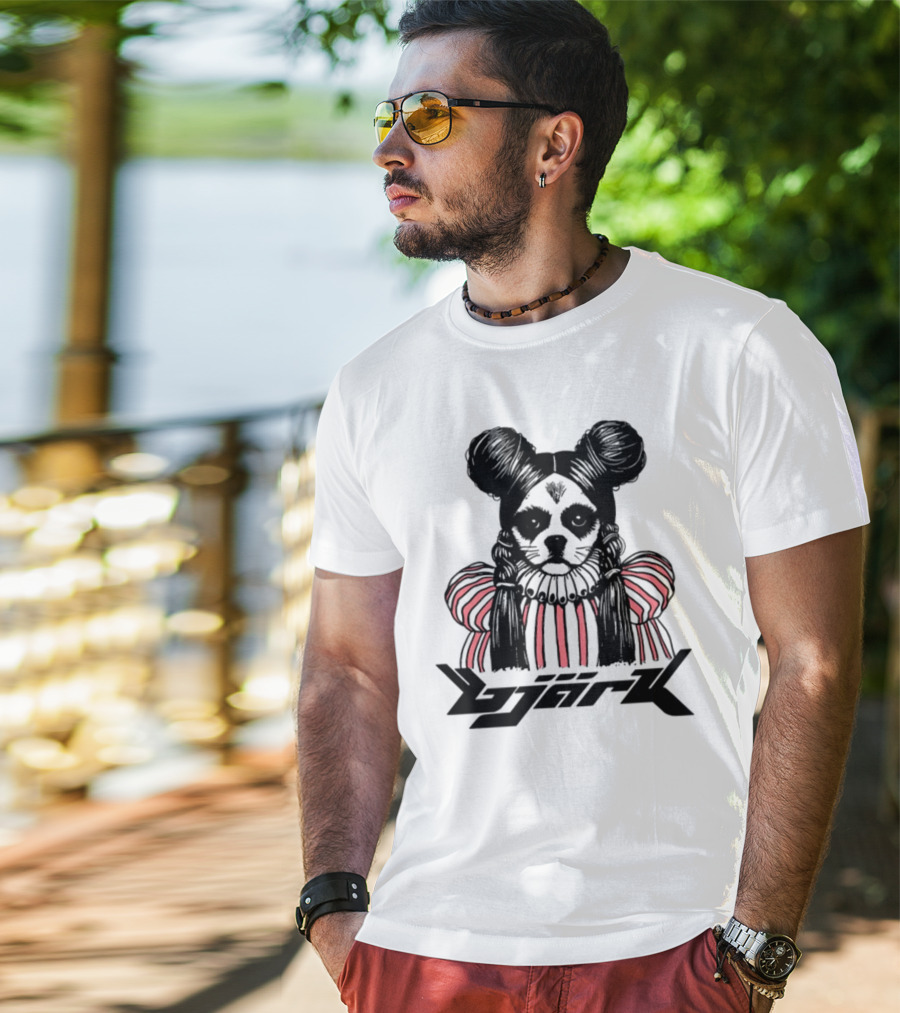 Bjark Sthtgohard Monochrome Dog T-Shirt