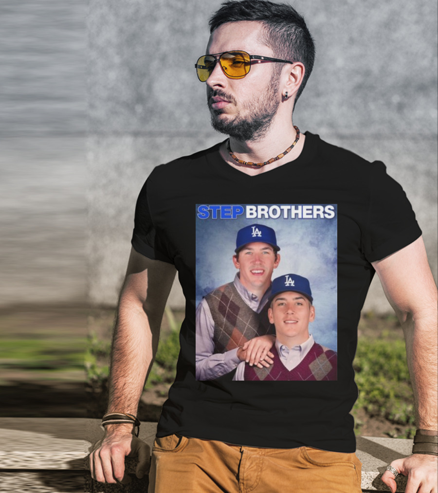 Bobby Miller Walker Buehler LA Step Brothers T-Shirt