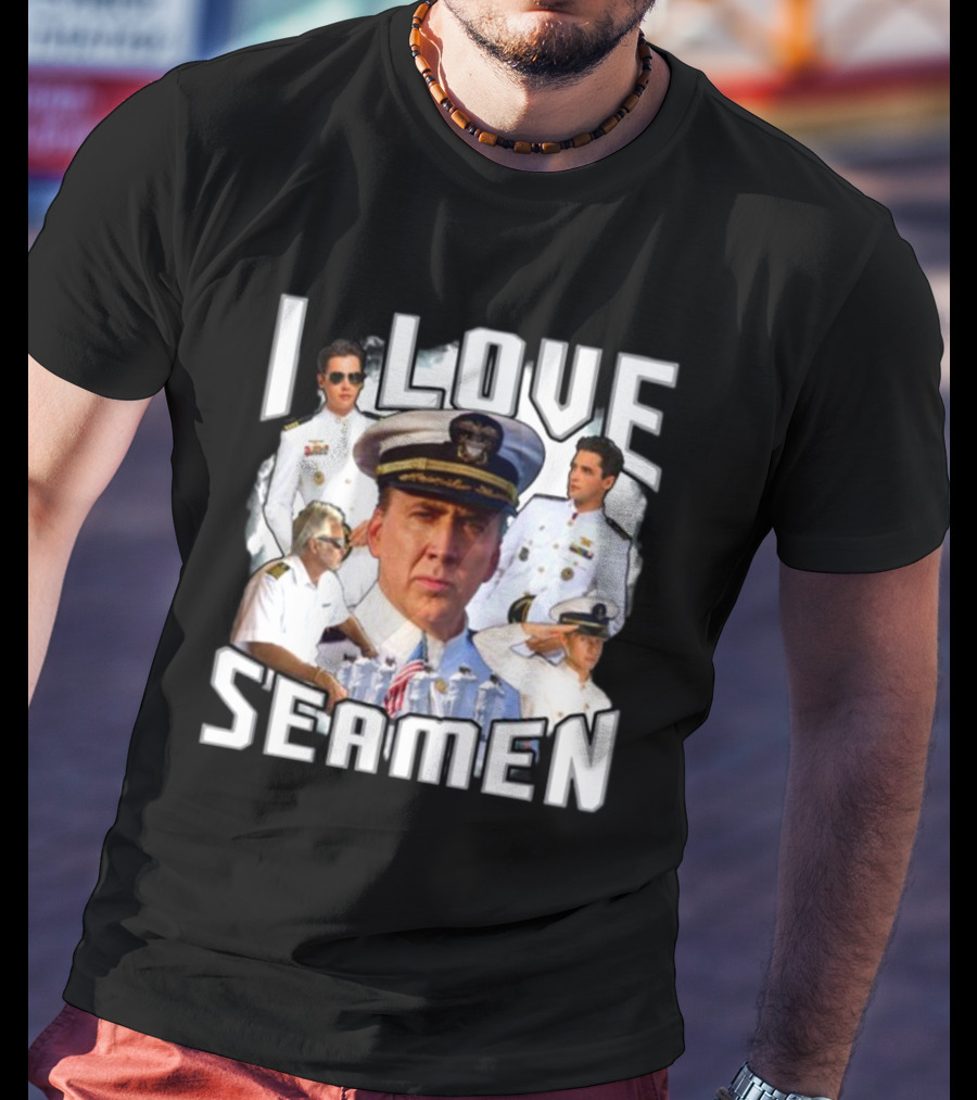 Funnyahhtees I Love Seaman Navy Officers T-Shirt