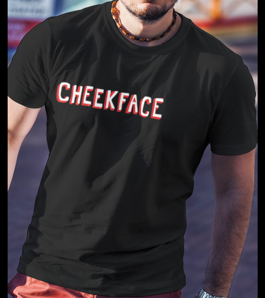 Cheekface Text T-Shirt