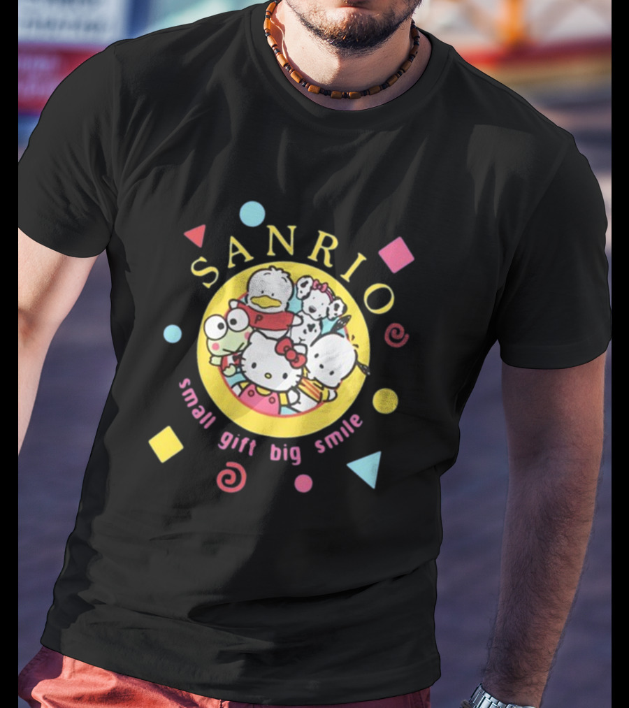 Sanrio Small Gift Big Smile Hello Kitty And Friends X Dumbgood T-Shirt