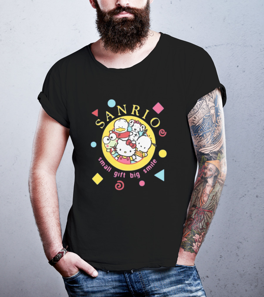 Sanrio Small Gift Big Smile Hello Kitty And Friends X Dumbgood T-Shirt