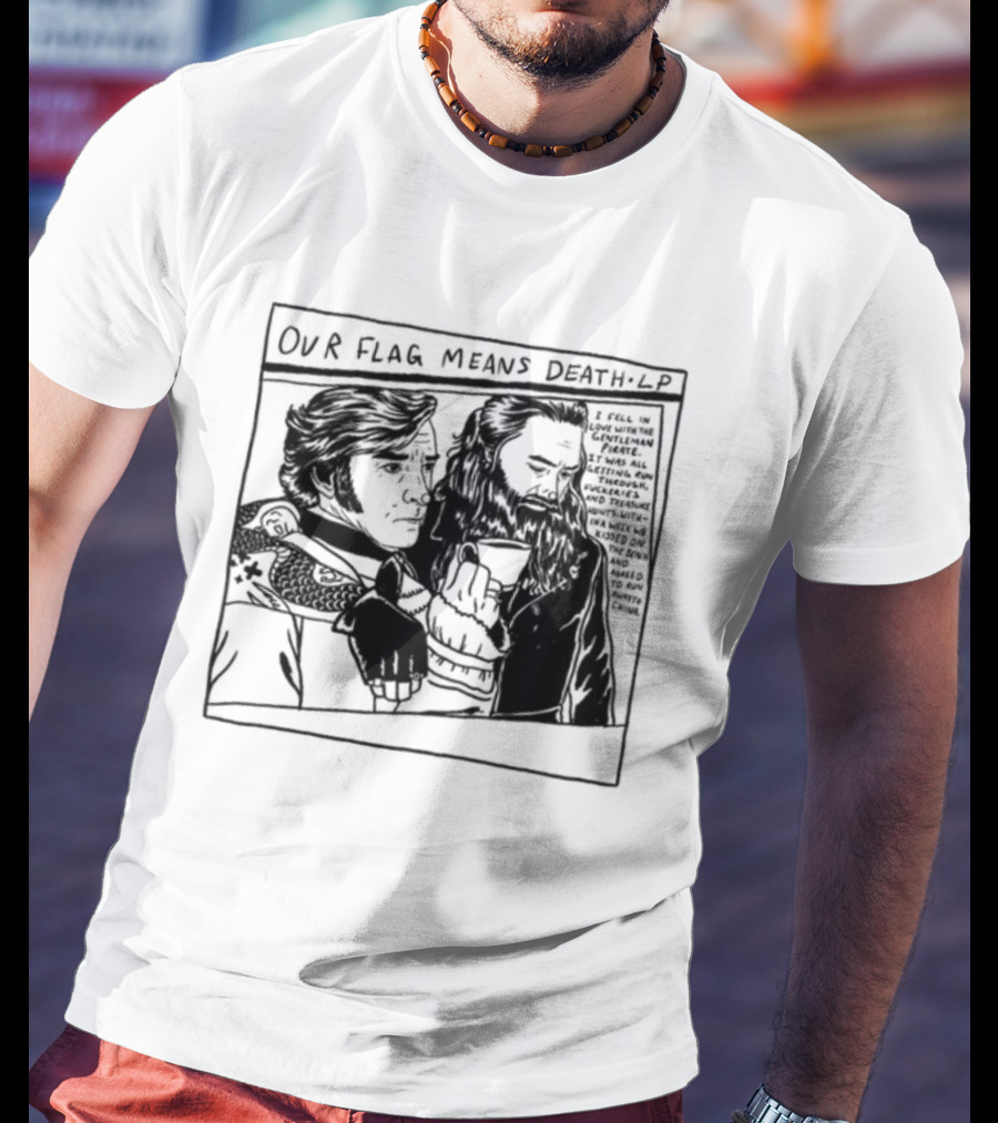 Our Flag Means Death LP Drawing Weareprint Social Gay Pirates T-Shirt