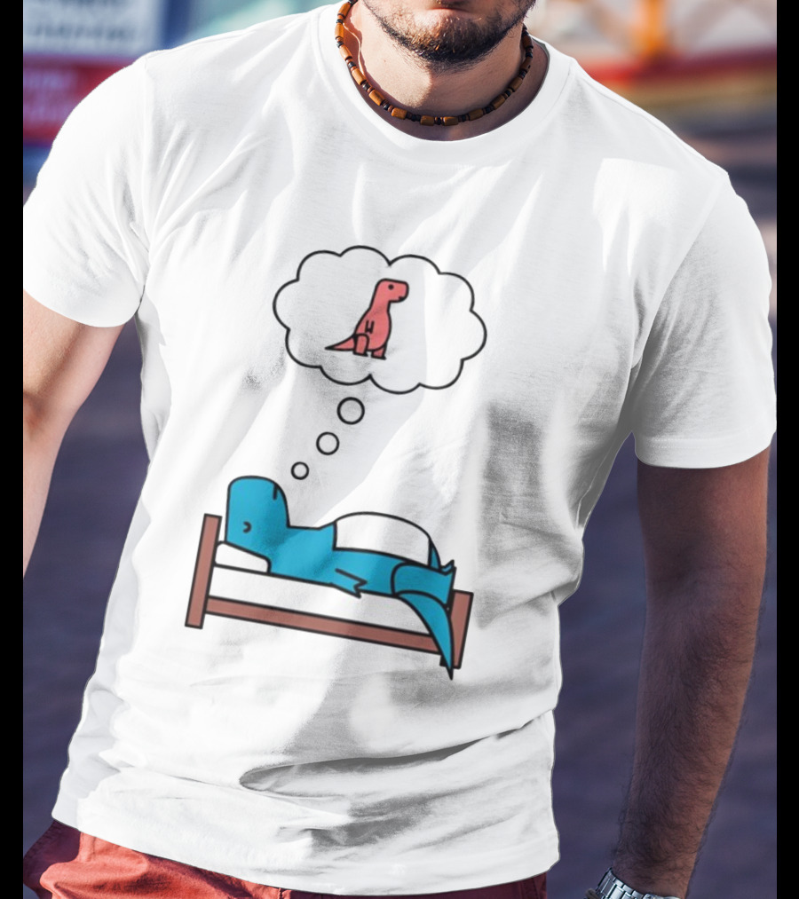 Dinosaur Sweet Dreams BlueRex Sleeping Dinos Dreaming Red Rex T-Shirt