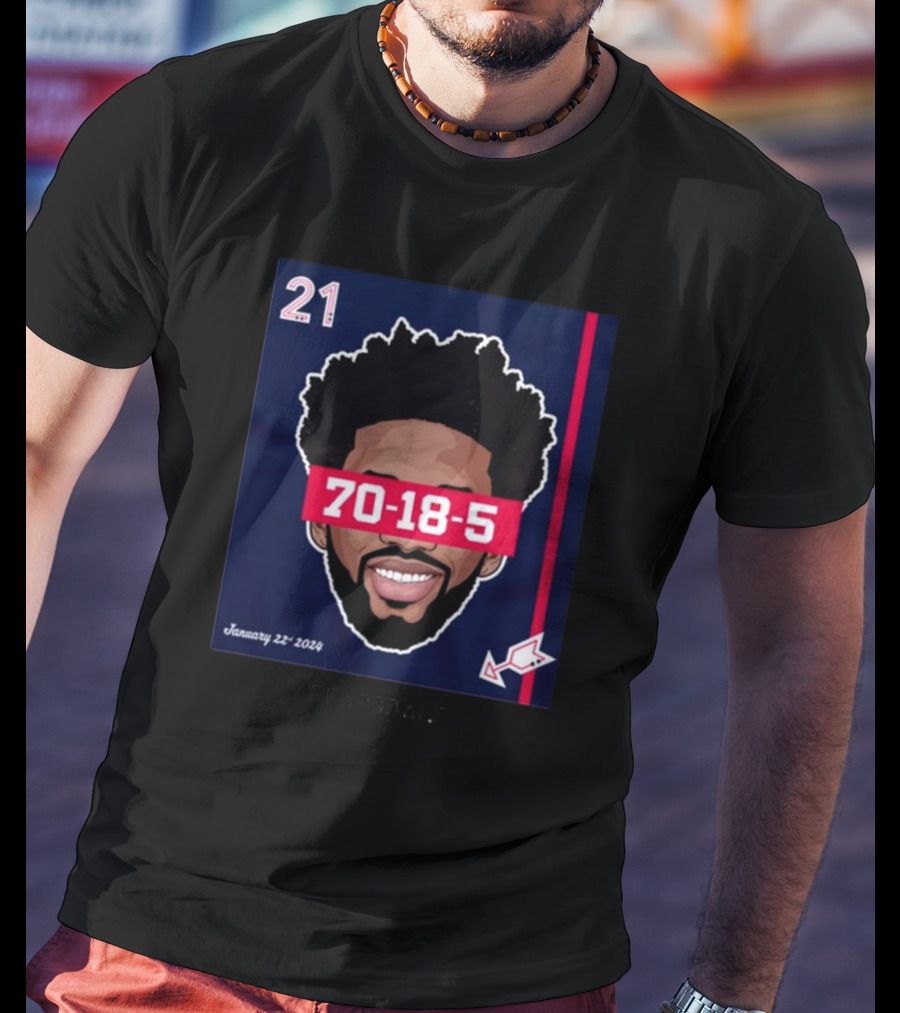 Joel Embiid 70-18-5 Dearbball January 22 T-Shirt