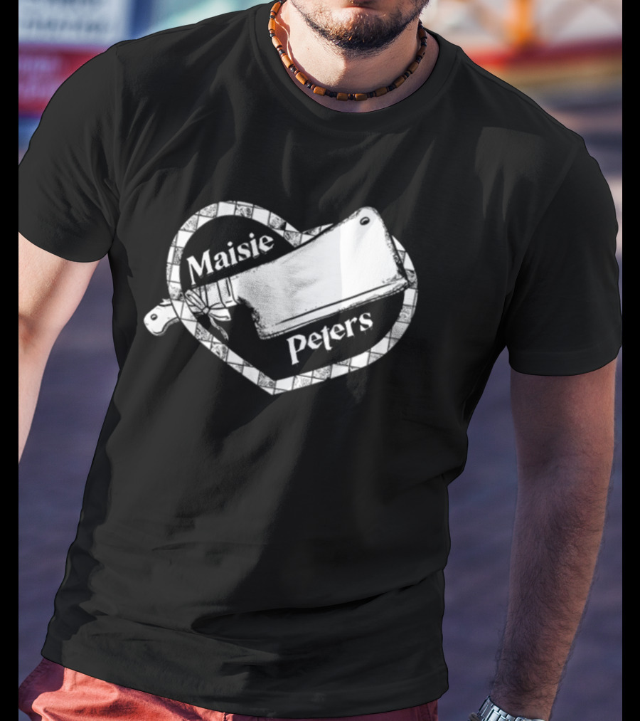 Maisie Peters Cleaver Heart Motif T-Shirt