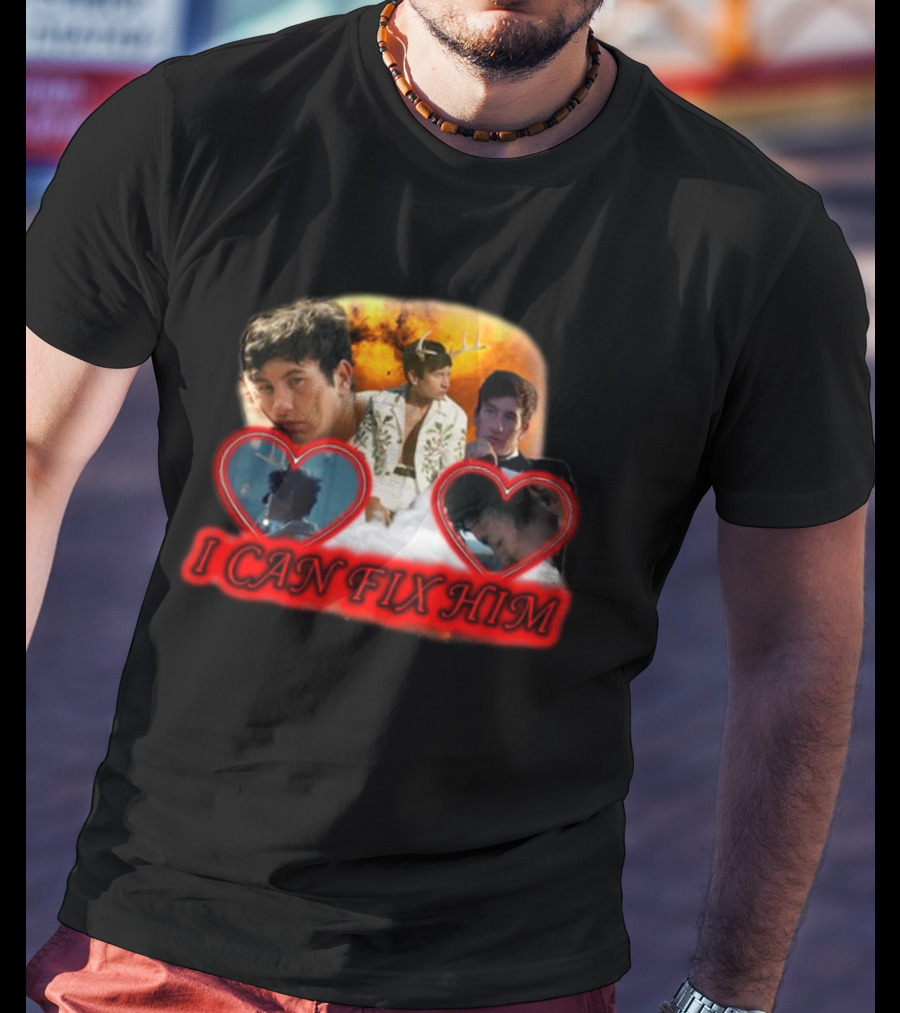 Sadstreet Store I Can Fix Him Romantic Heart Collage Oliver T-Shirt