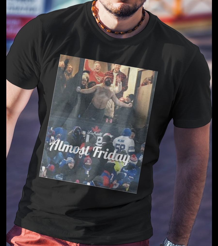 Almost Friday Kelce Labatt Beer Football T-Shirt