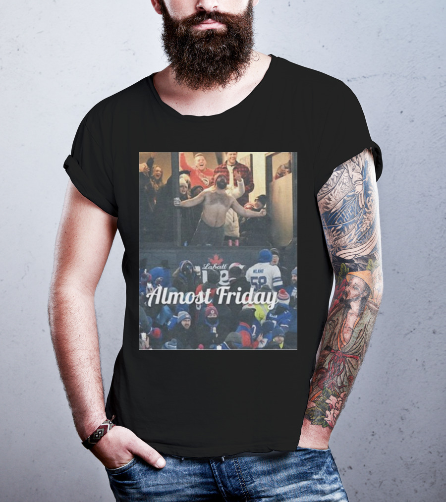 Almost Friday Kelce Labatt Beer Football T-Shirt