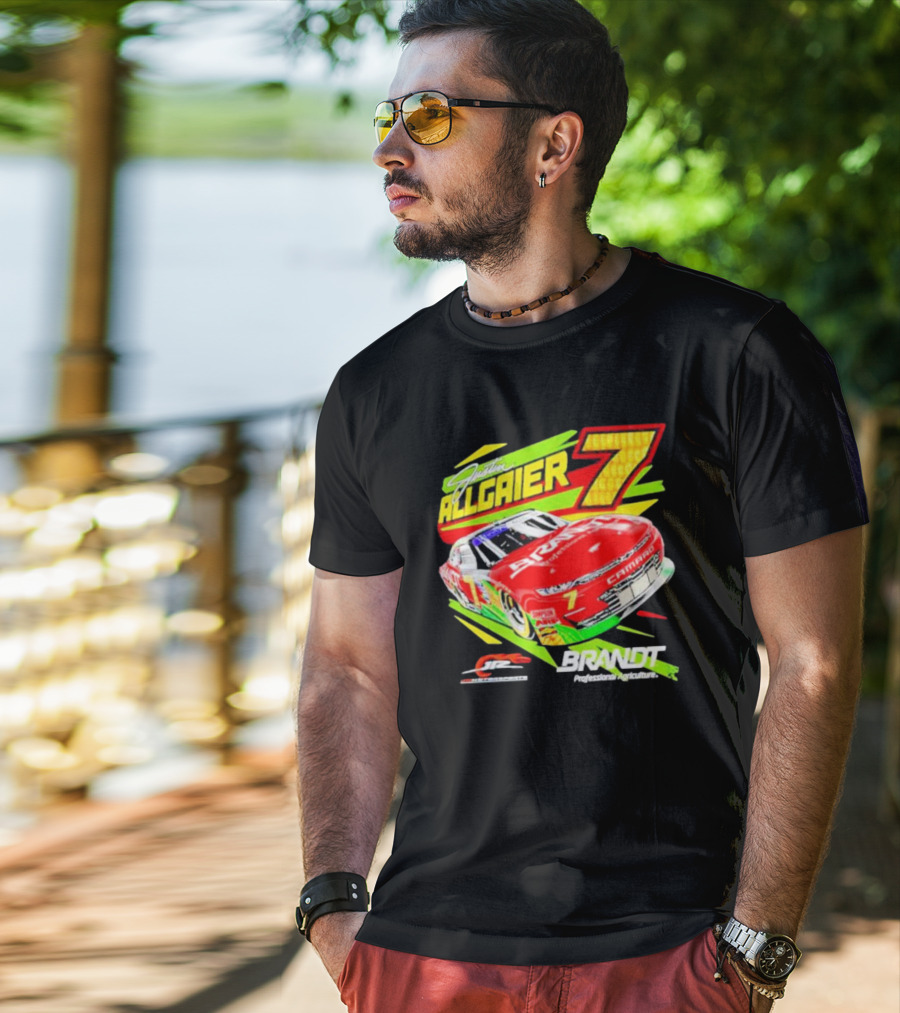 Justin Allgaier 7 JR Motorsports Brandt Camaro Racing Car T-Shirt