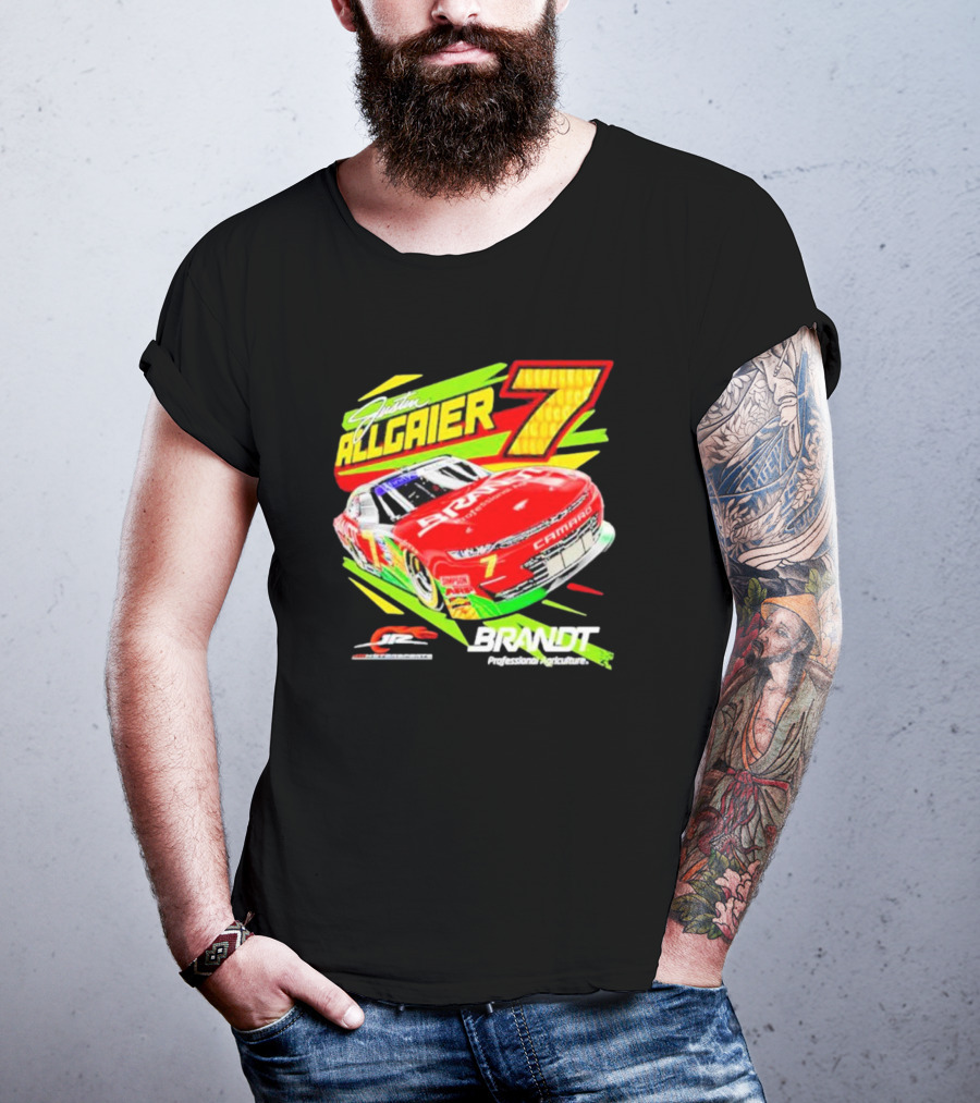 Justin Allgaier 7 JR Motorsports Brandt Camaro Racing Car T-Shirt